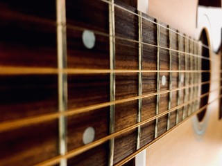 detail of guitar