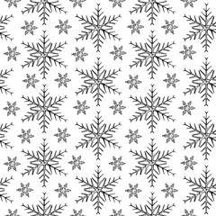 Pattern with snowflakes.