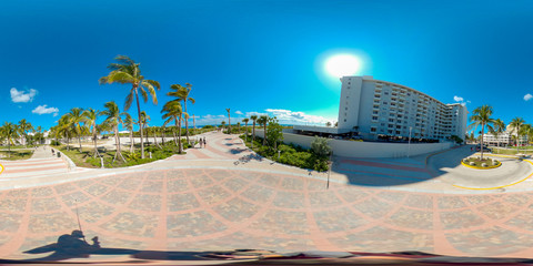 Miami Beach entrance on 5th street 360 vr photo