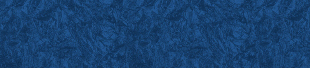 Holographic blue metallic foil.