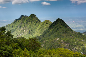 Mountain view overlook over the beautiful mountains around Unesco world heritage sight the Citadelle Laferriere, Cap Haitien, Haiti, Caribbean © Guy