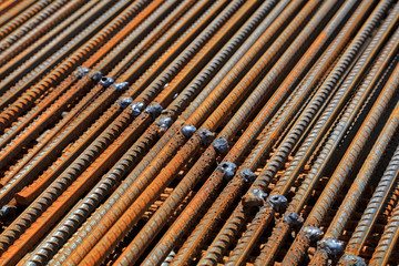 Rebar welded together