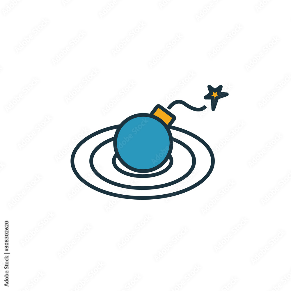 Aufkleber scope of risk icon. simple element from risk management icons collection. creative scope of risk ico