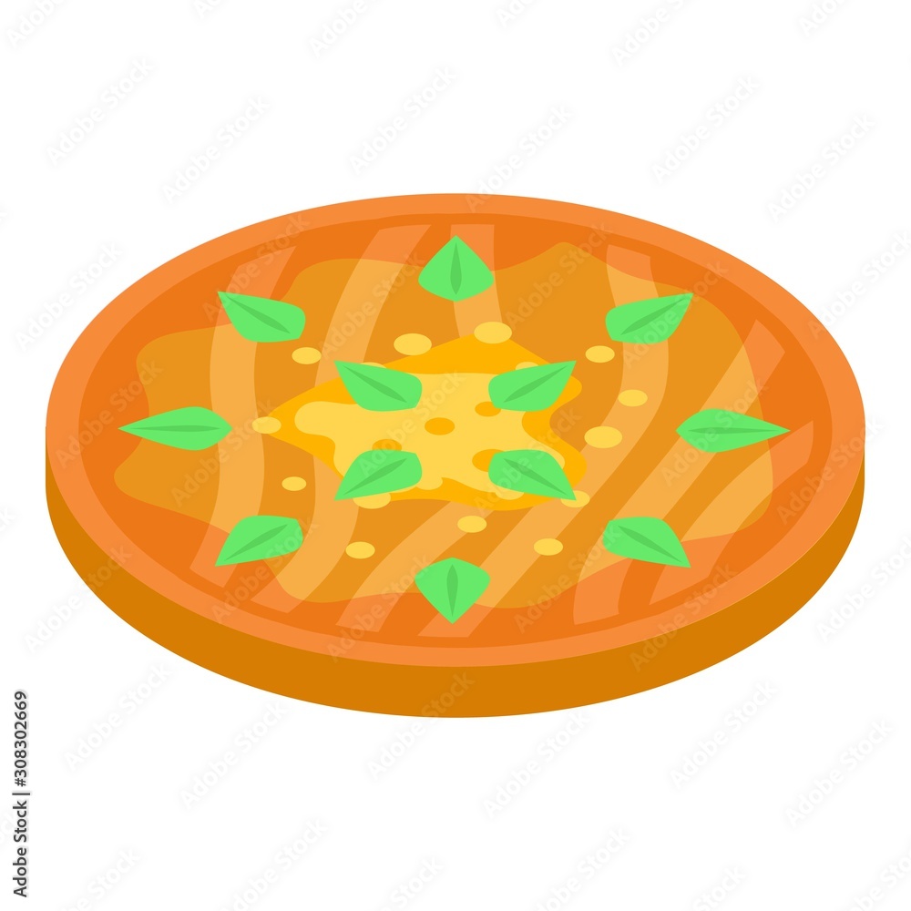 Aufkleber diet pizza icon. isometric of diet pizza vector icon for web design isolated on white background