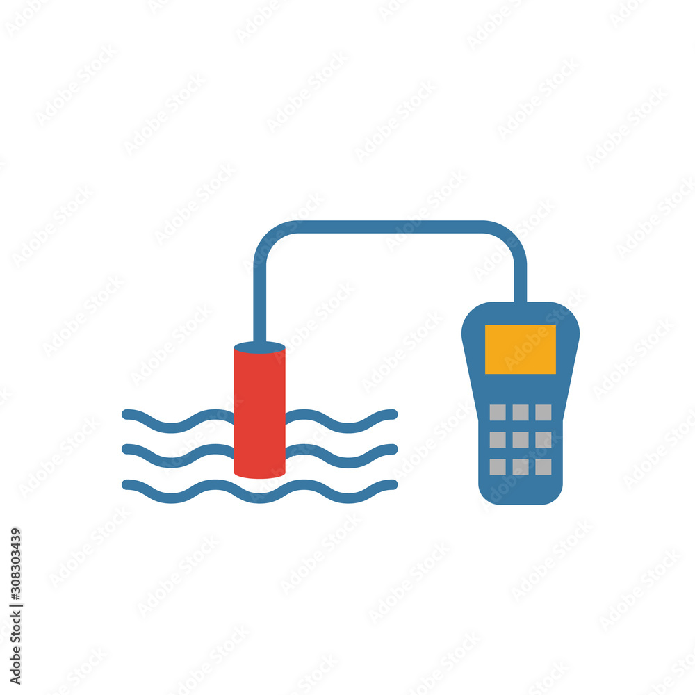 Poster water quality sensor icon. simple element from sensors icons collection. creative water quality sens