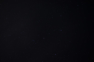 Stars in the night sky close up