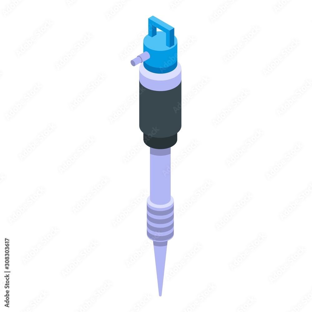 Poster drill machine icon. isometric of drill machine vector icon for web design isolated on white backgrou