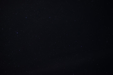 Stars in the night sky close up