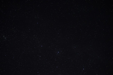 Stars in the night sky close up