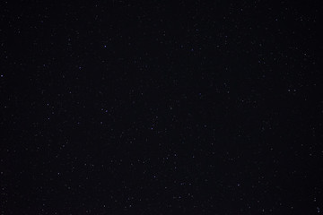 Stars in the night sky close up