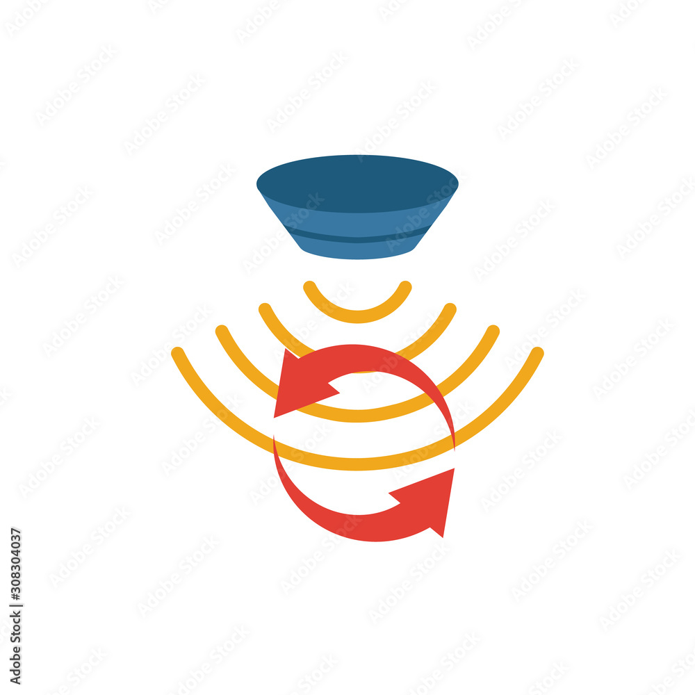 Poster tilt sensor icon. simple element from sensors icons collection. creative tilt sensor icon ui, ux, ap