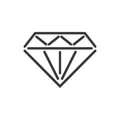 Vector Diamond icon isolated.