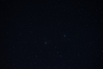 Stars in the night sky close up