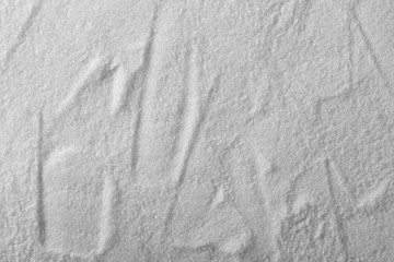 Sea salt background and texture, top view