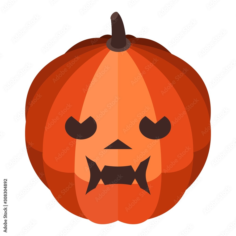 Sticker squash pumpkin icon. isometric of squash pumpkin vector icon for web design isolated on white backgr - Stickers