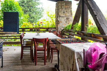 Veranda of old farm house trento - feels like home