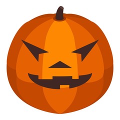 Decoration halloween pumpkin icon. Isometric of decoration halloween pumpkin vector icon for web design isolated on white background
