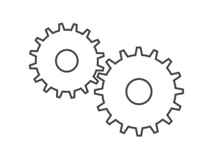 gears on white background