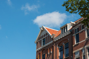 Fototapeta na wymiar Facade of an old house in Amsterdam