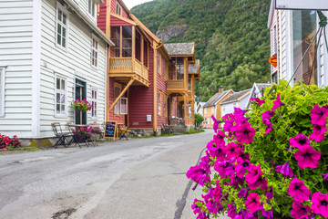 Laerdal old town in Norway