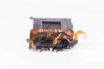 Fototapeta premium Shutter mechanism of a photographic camera.