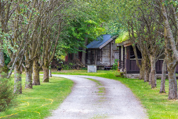 Laerdal old town in Norway