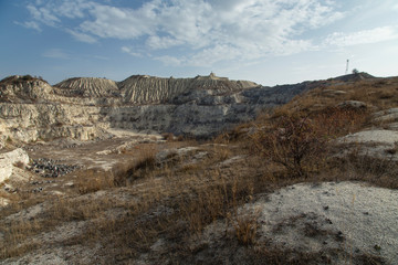 Big old limestone quarry.