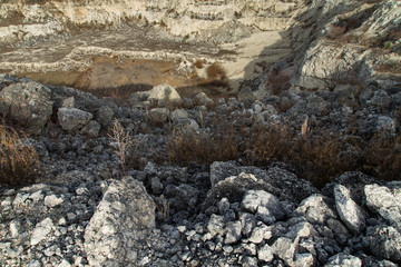 Big old limestone quarry.