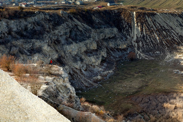 Big old limestone quarry.
