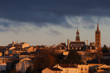 Fototapeta premium Vue le matin avant la pluie