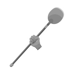 Vector illustration of coa and tool icon. Web element of coa and hand vector icon for stock.