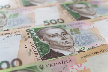 Obraz na płótnie Canvas Money of Ukraine. Ukrainian currency. UAH. Hryvnia