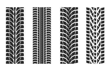 Tire tracks patterns collection