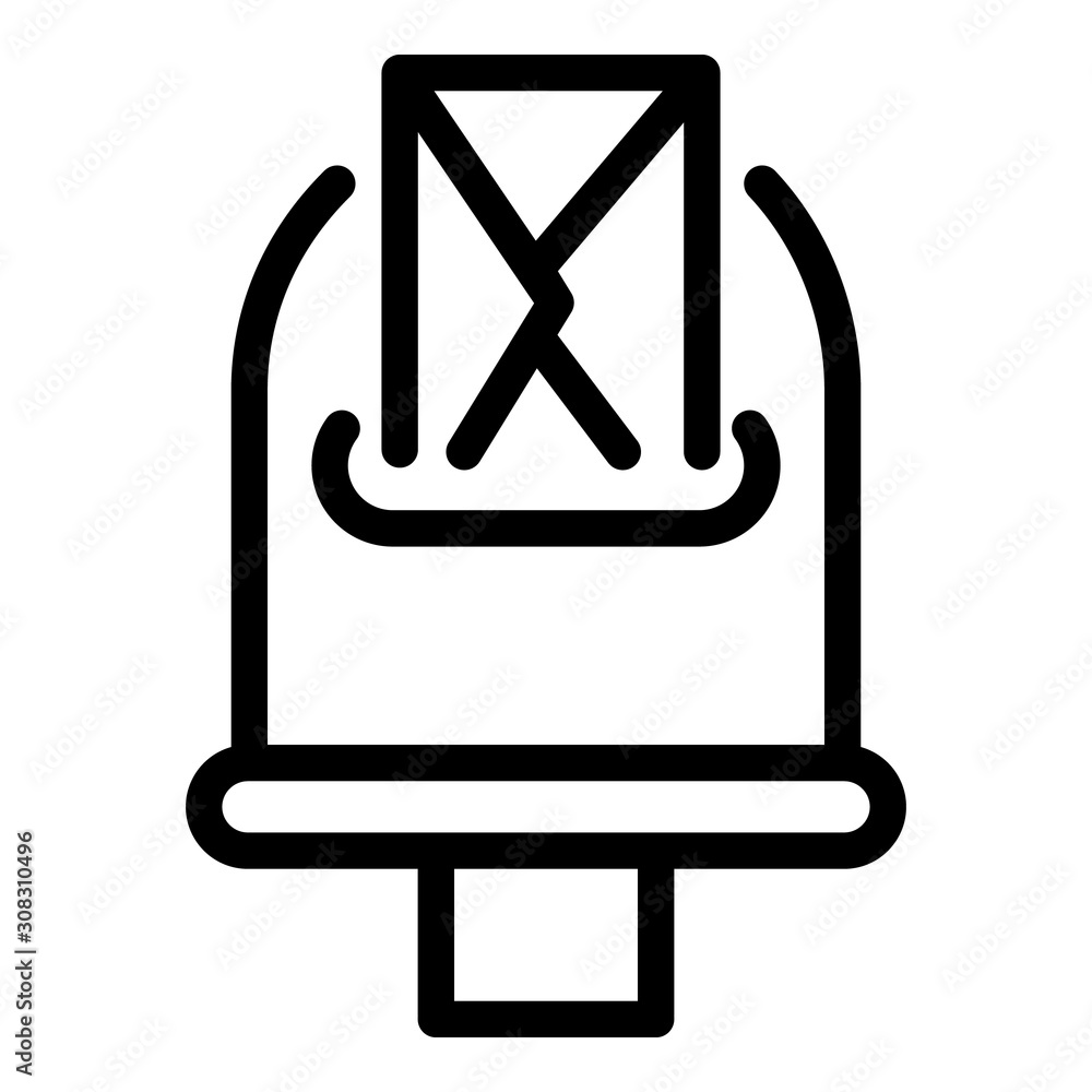 Poster envelope mailbox icon. outline envelope mailbox vector icon for web design isolated on white backgro
