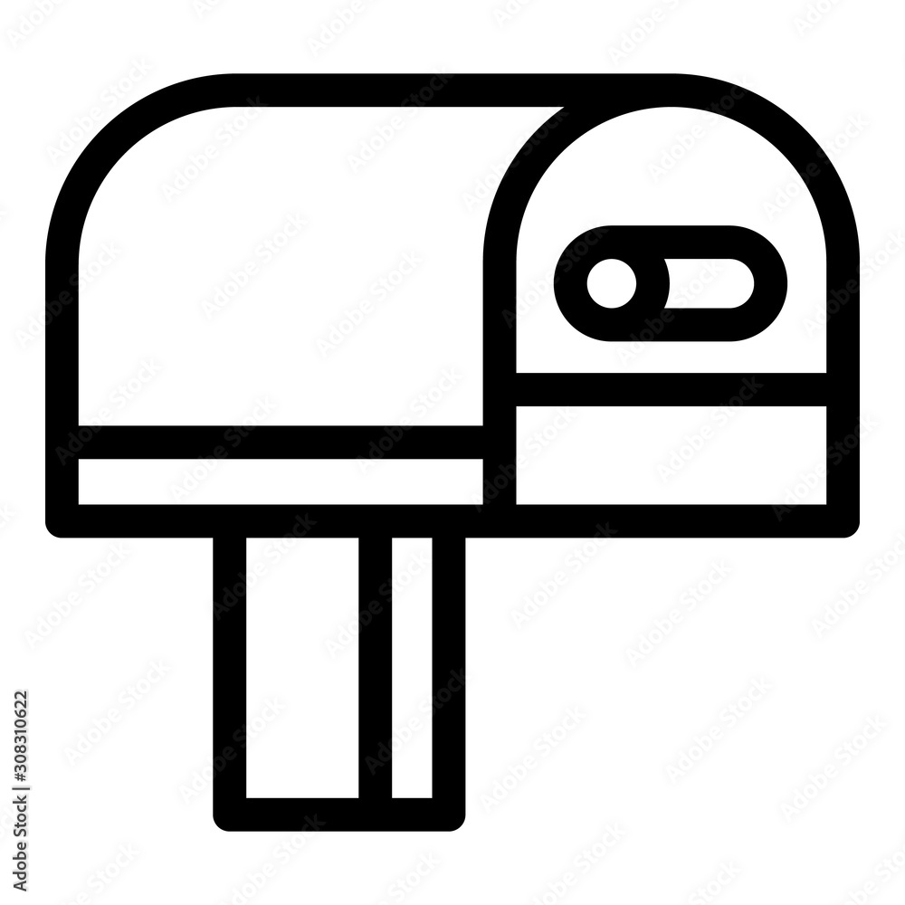 Poster classic mailbox icon. outline classic mailbox vector icon for web design isolated on white backgroun