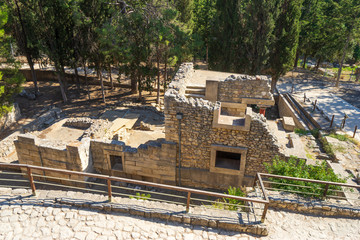 Palace of Knossos, Crete, Greece: ruins of the high priest house