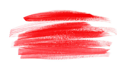 Watercolor brush strokes. Red brushes spot.