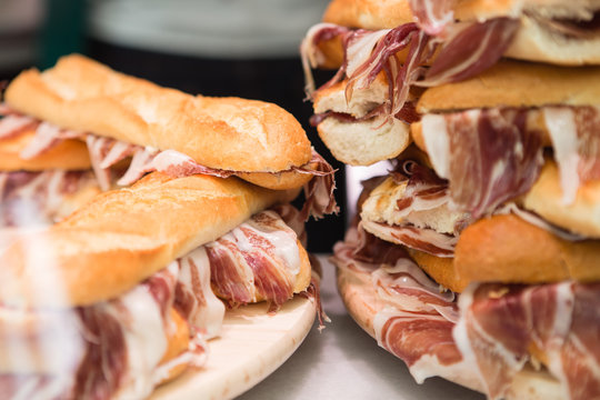 bocadillo jam&oacute;n