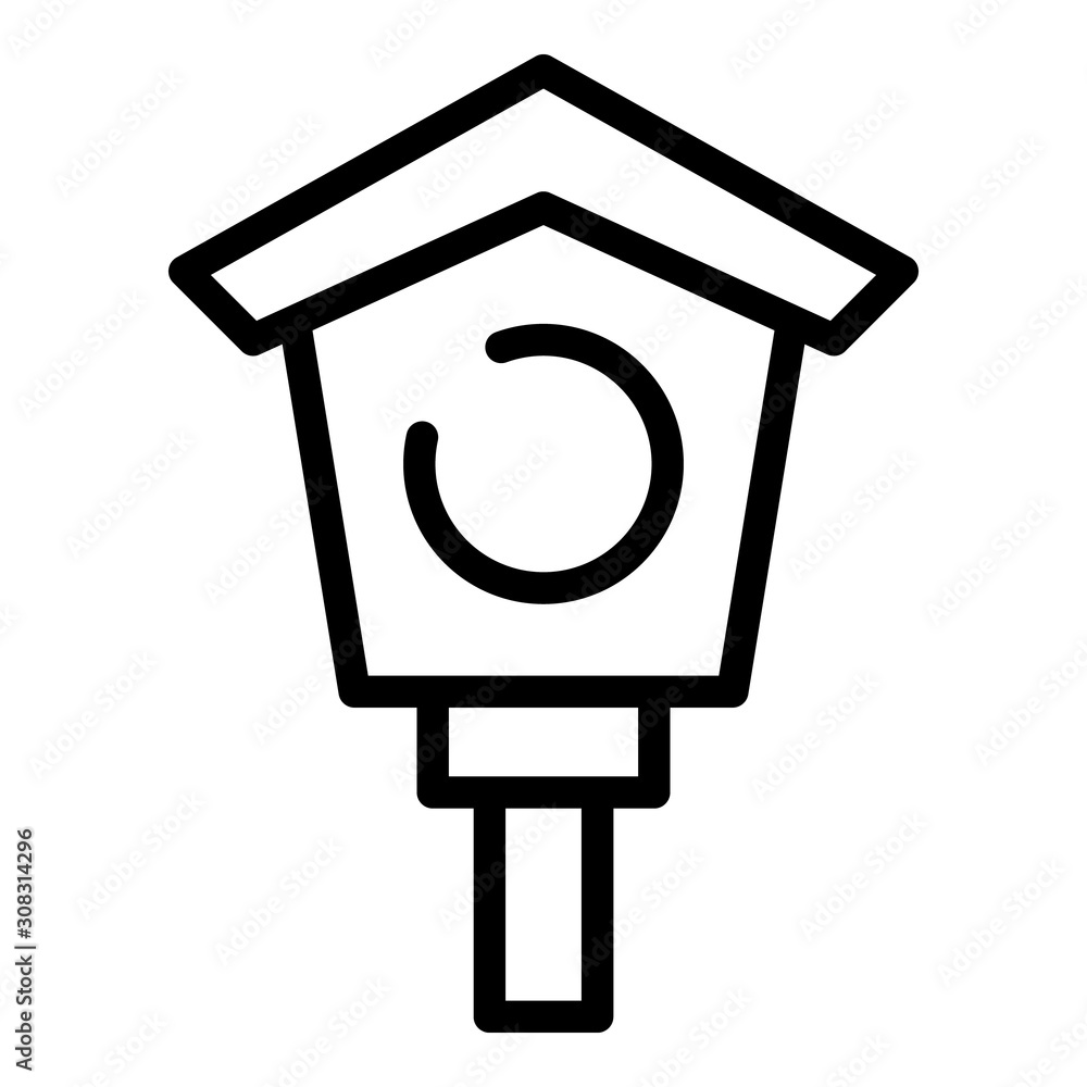 Poster home bird icon. outline home bird vector icon for web design isolated on white background