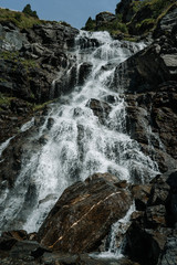 waterfall in mountains