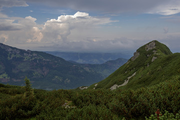 Fototapeta premium mountains and clouds
