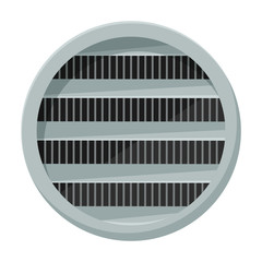 Ventilation vector icon.Cartoon vector icon isolated on white background ventilation .