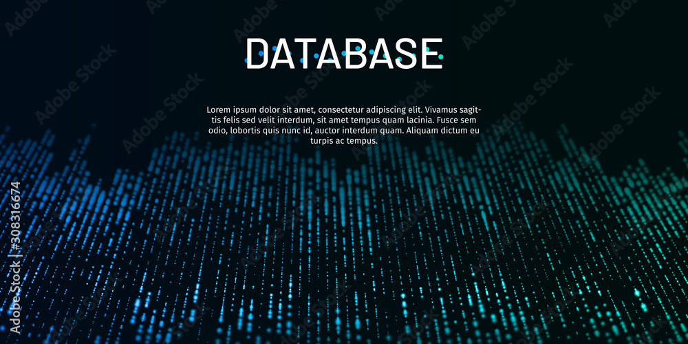 Poster digital technology. abstract connection. sci-fi user interface. big data. space futuristic emulation