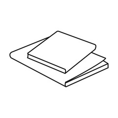 Stack of books vector icon.Line vector icon isolated on white background stack of books .