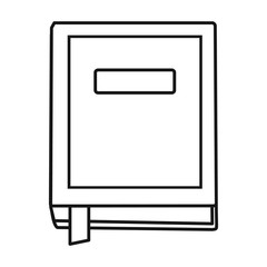 Book vector icon.Line vector icon isolated on white background book .