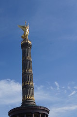 Fototapeta na wymiar statue of Berlin,Alexanderplatz, Brandenburgertor,Siegessäule