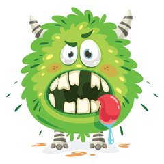 Fototapeta premium Cartoon Character Of Funny Little Monster