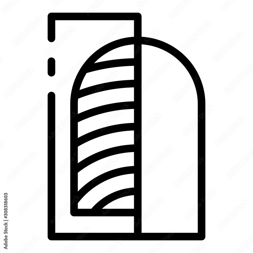 Poster scan fingerprint icon. outline scan fingerprint vector icon for web design isolated on white backgro