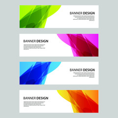 Fototapeta premium Vector Abstract design banner web template