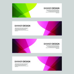 Naklejka premium Vector Abstract design banner web template